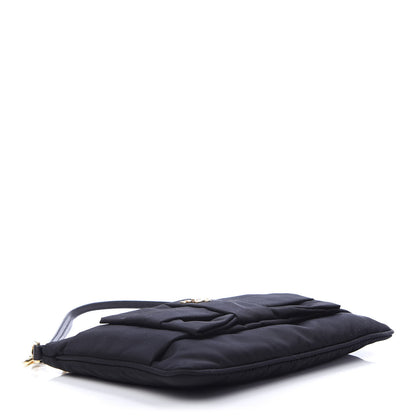 Prada Tessuto Nylon Bow Pochette Black 4 of 10