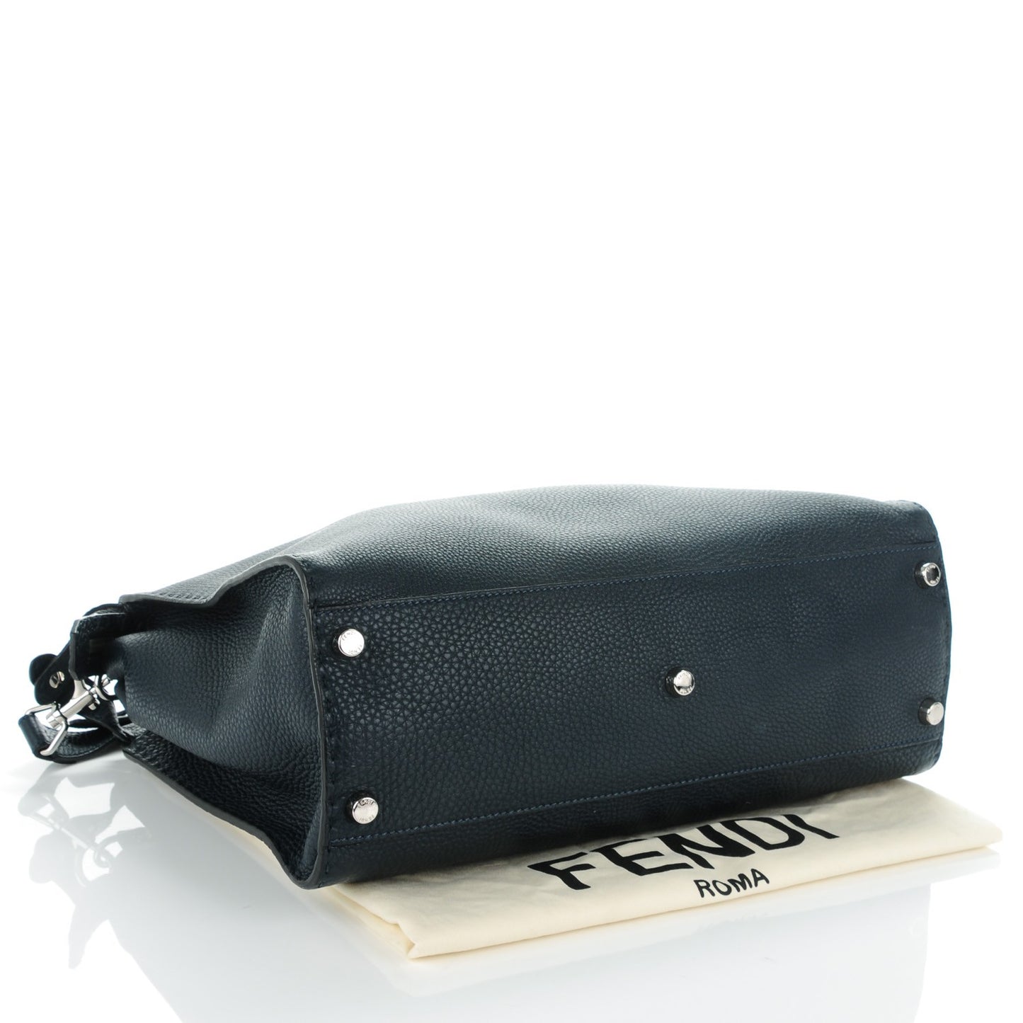 Cuoio Romano Selleria Bi-Color Large Mens Peekaboo Iconic Essential Satchel Lavagna Black