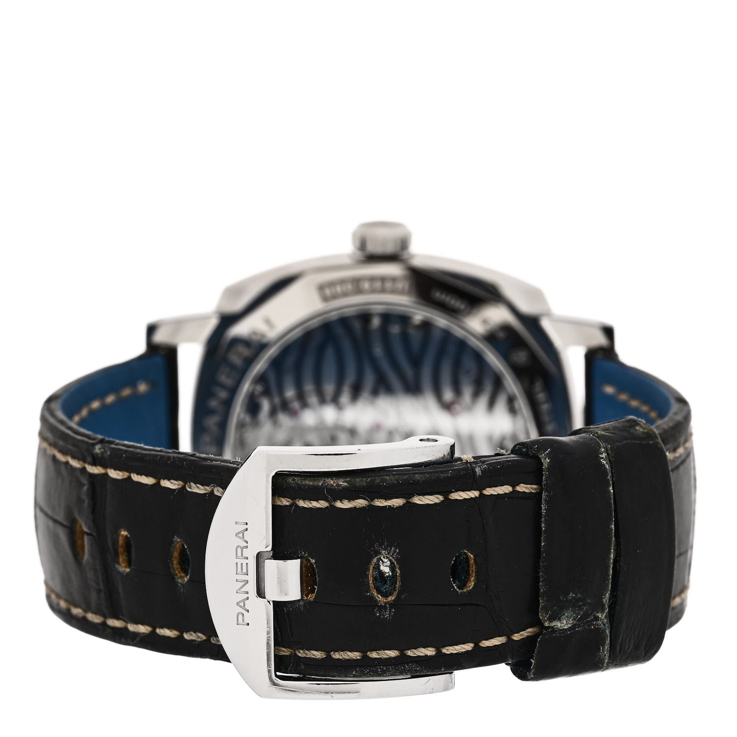 Panerai Stainless Steel Alligator 42mm Radiomir Automatic Watch Blue PAM00933 3 of 6