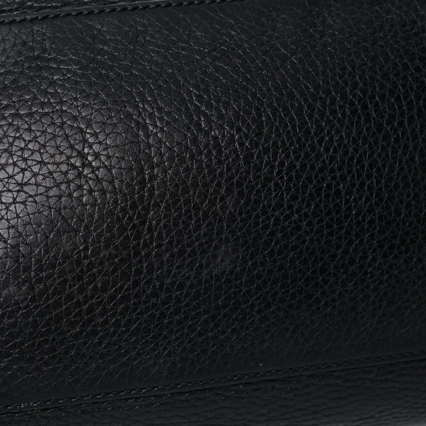 Pebbled Calfskin Medium Soho Chain Shoulder Bag Black