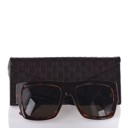 Gucci Acetate Square Frame Sunglasses GG 3817/S Light Havana 8 of 8