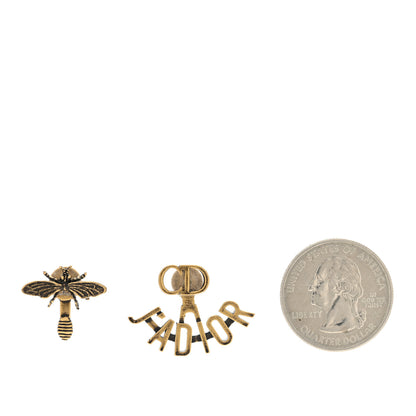 Christian Dior Metal J'Adior Earrings Aged Gold 2 of 4
