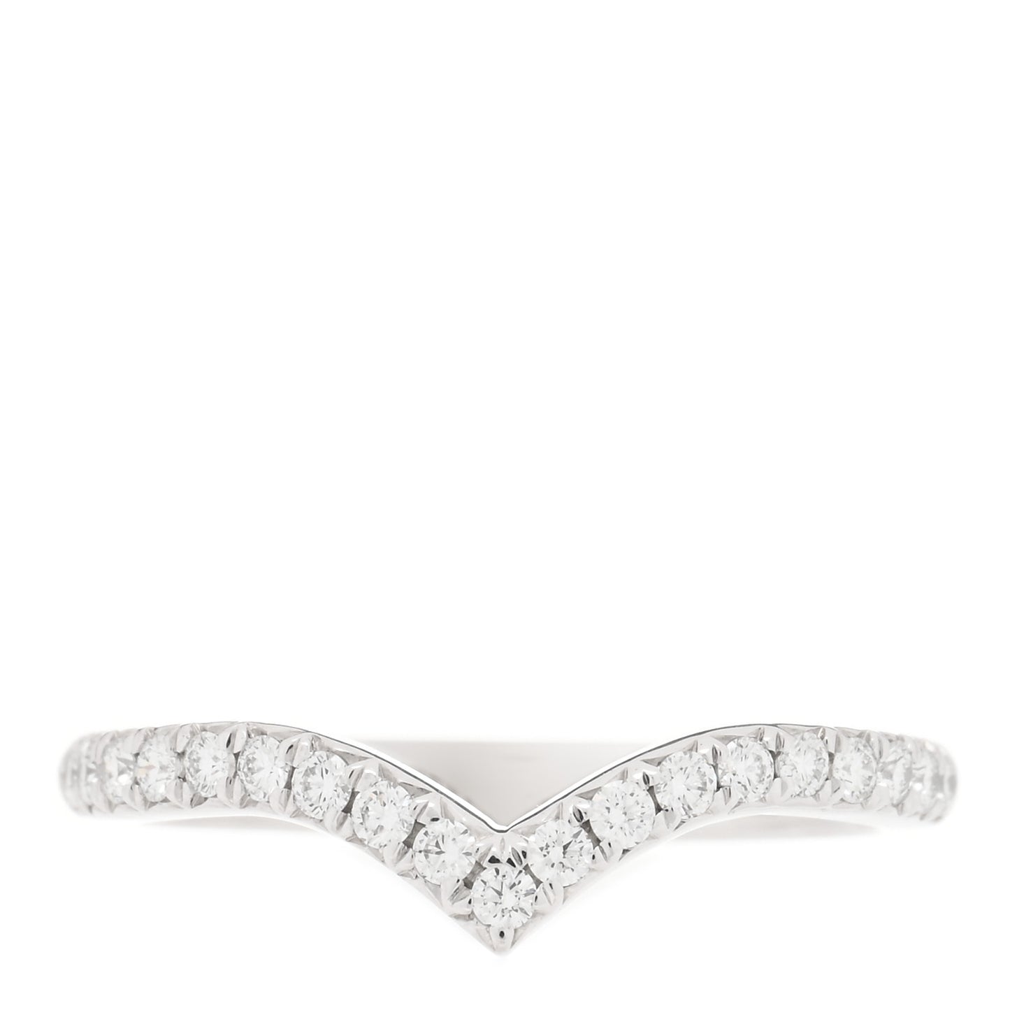 Platinum Diamond Soleste V Band Ring 46 3.75