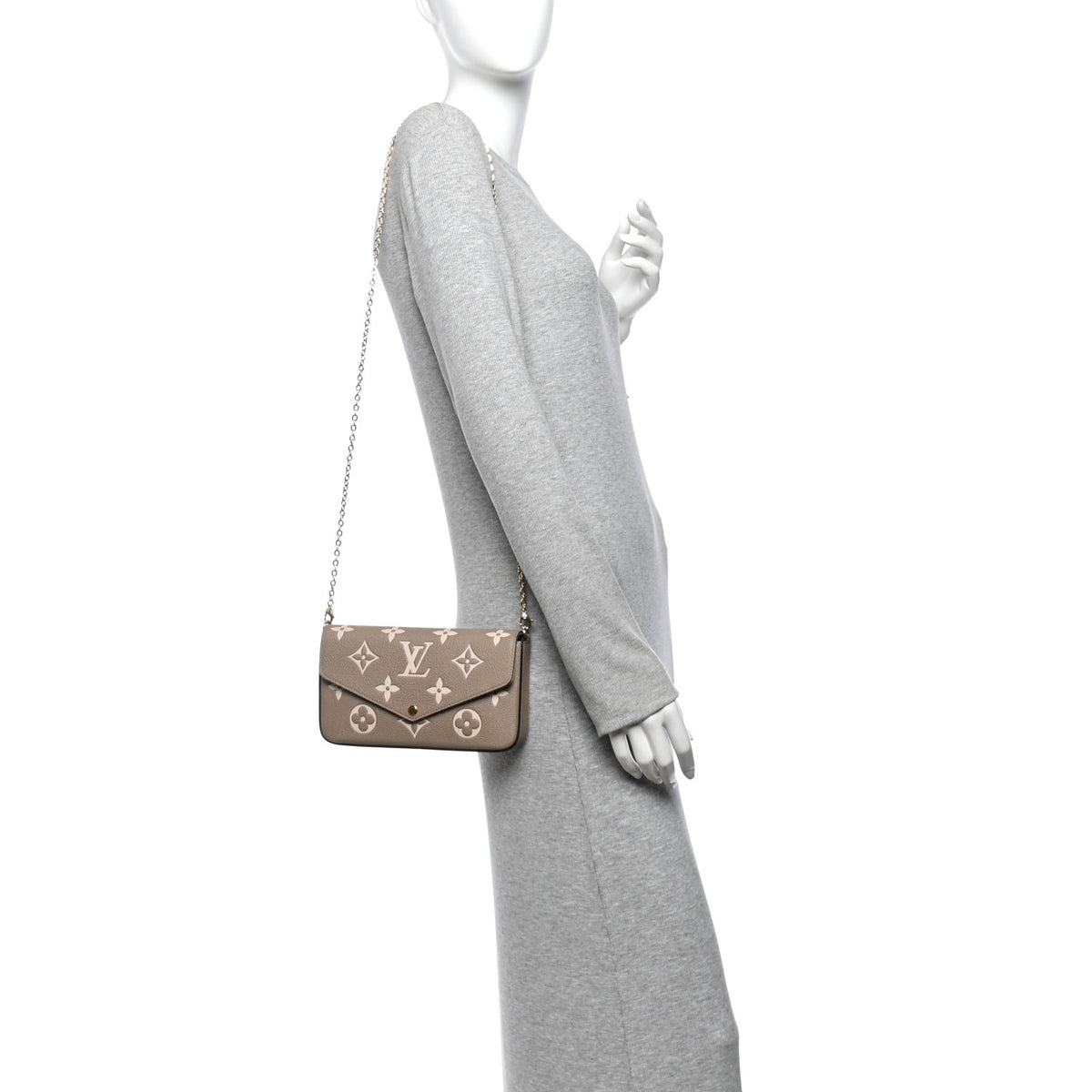 Empreinte Monogram Giant Felicie Pochette Tourterelle Creme