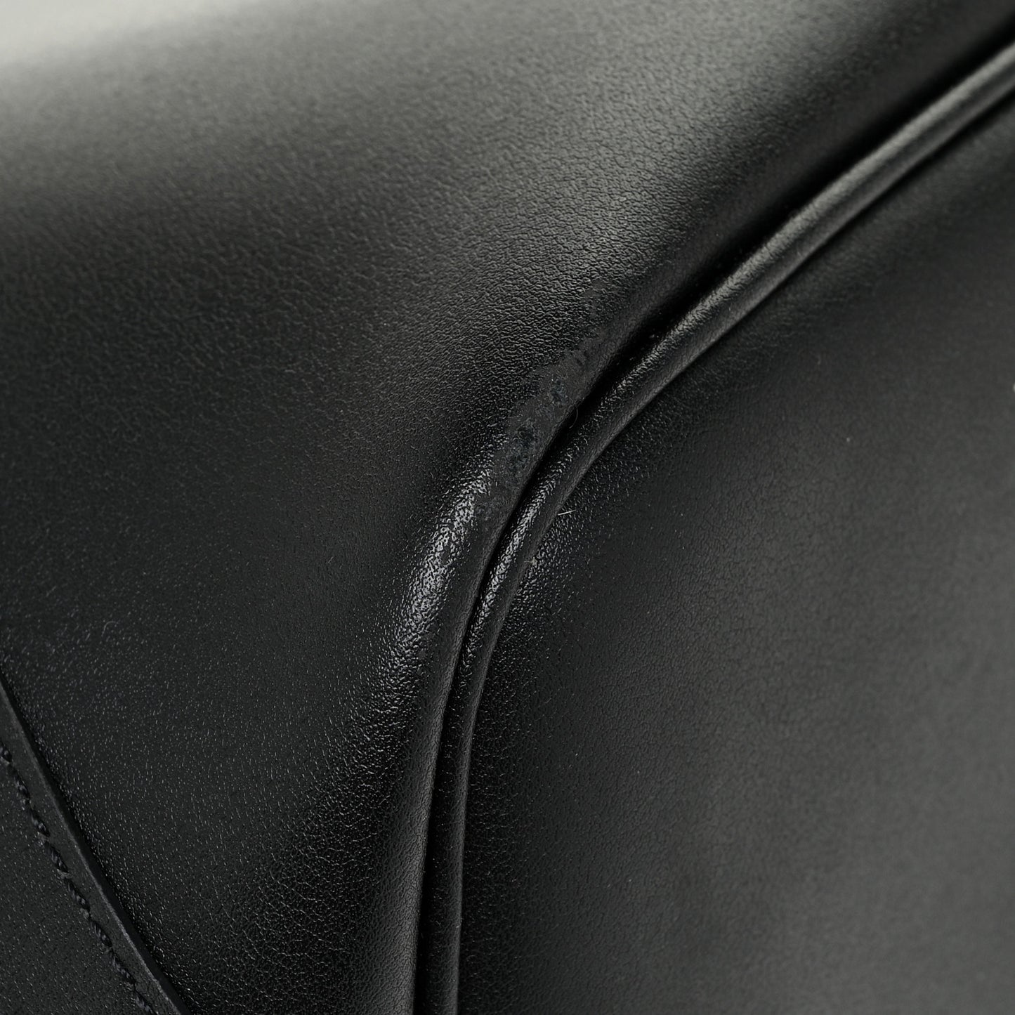 Smooth Calfskin Wing Shopper Tote Black White