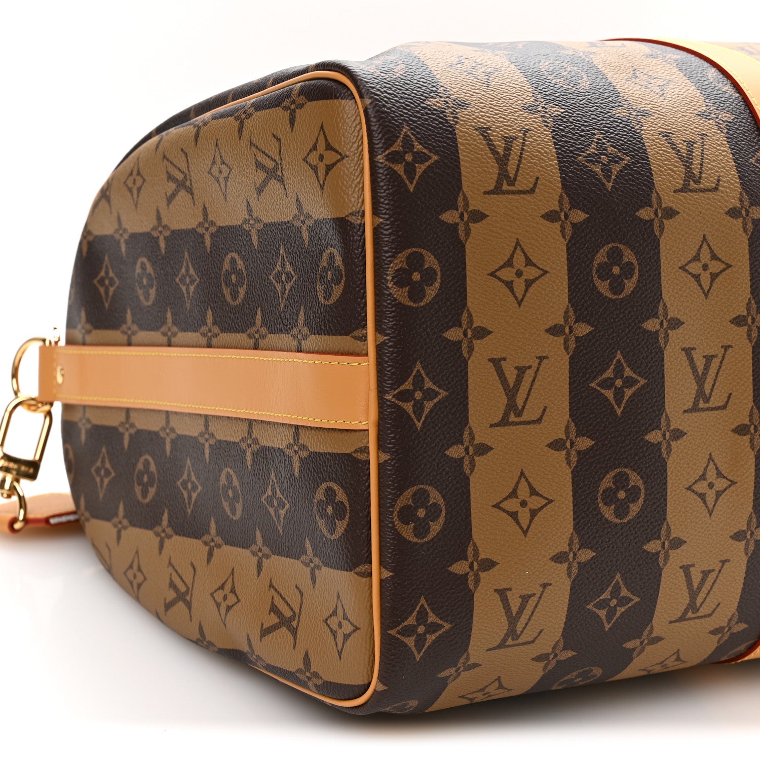 Louis Vuitton X NIGO Reverse Monogram Stripe Keepall Bandouliere 50 Brown 7 of 8