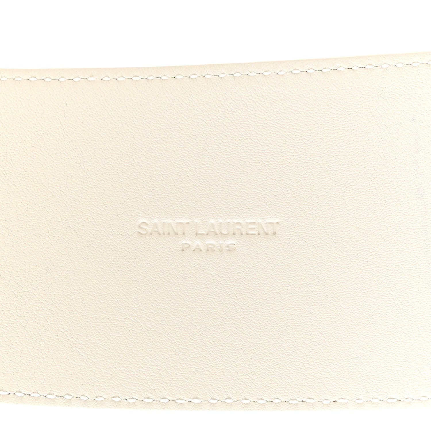 Saint Laurent Snakeskin Corset Buckle Belt White 3 of 6