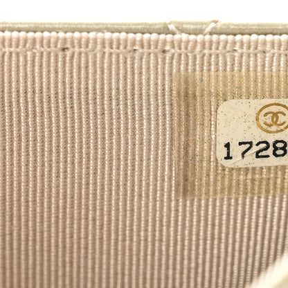 Chanel Patent Quilted Card Holder Light Gold 8 of 8