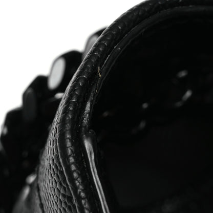 Saint Laurent Grain De Poudre Textured Mixed Matelasse Triquilt Medium Monogram Monochrome Satchel Black 11 of 11