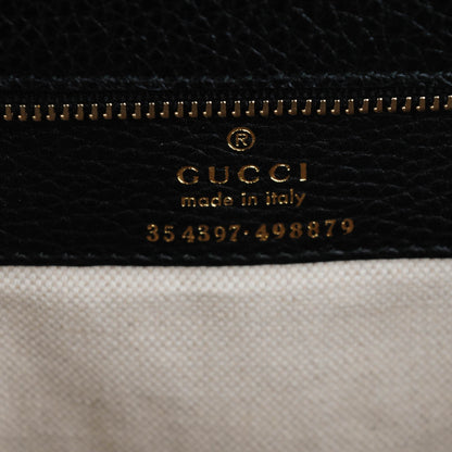 Gucci Pebbled Calfskin Medium Swing Tote Black 6 of 6