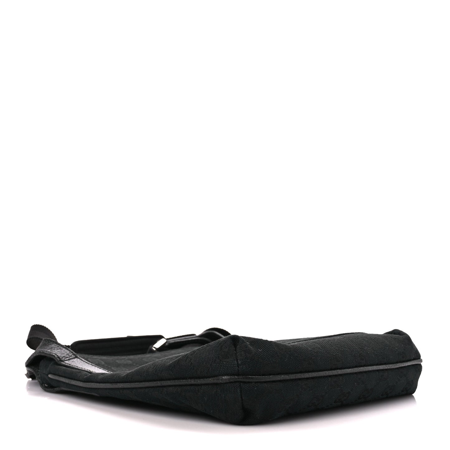 Monogram Flat Messenger Bag Black