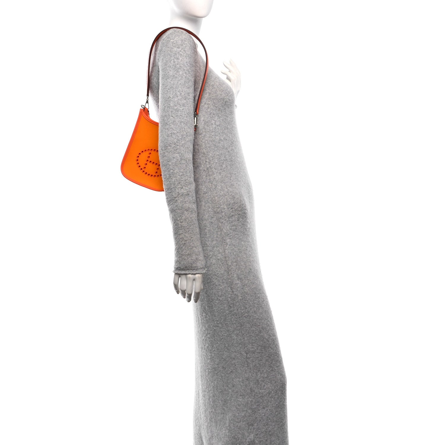 Hermes Toile Officier Swift Neo Evelyne TPM Jaune D'Or Feu Orange Minium 2 of 11