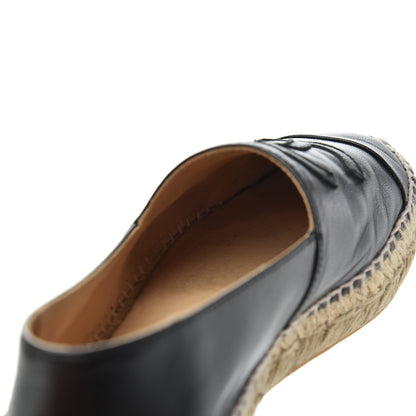 Chanel Lambskin CC Espadrilles 37 Black 23 of 27