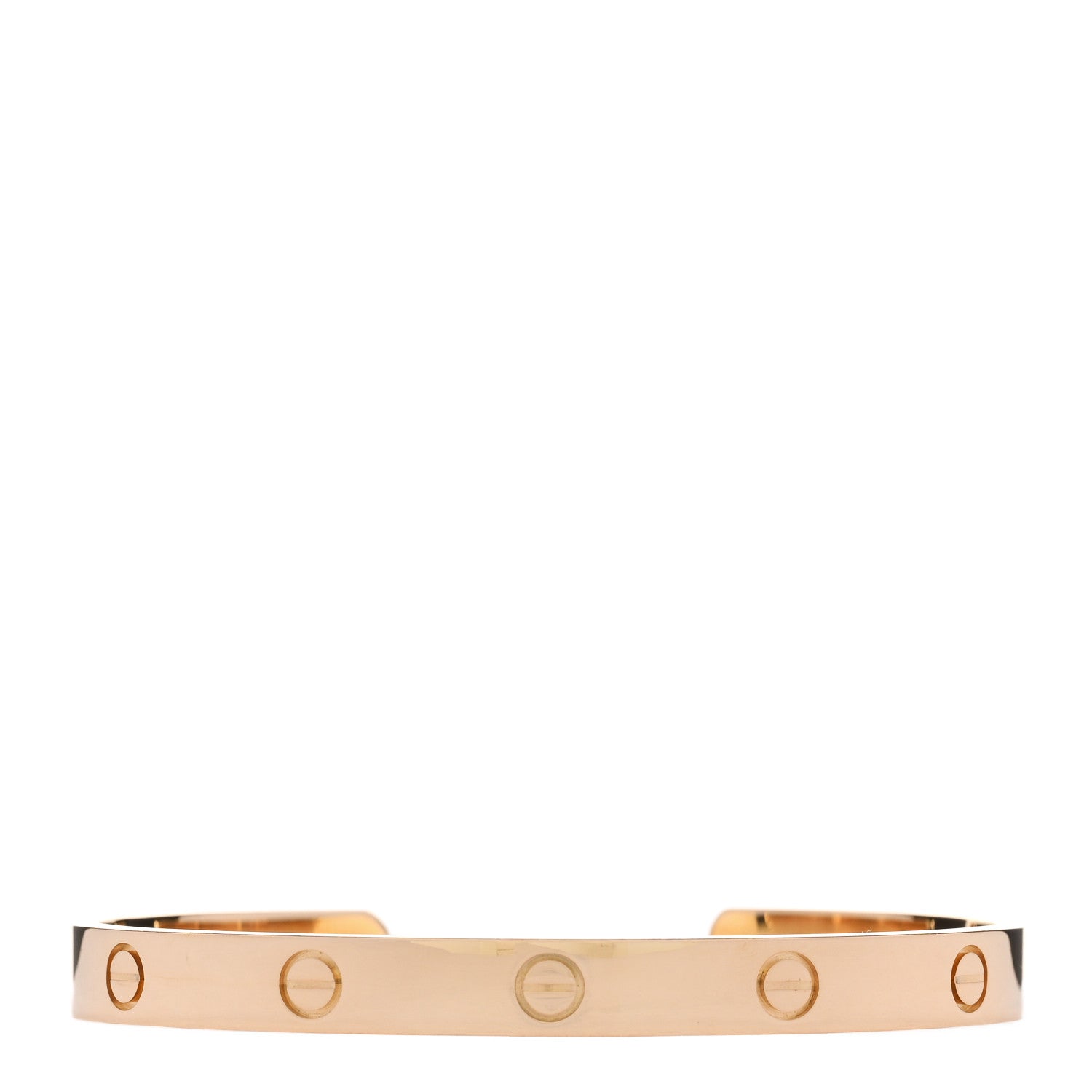 Cartier 18K Yellow Gold LOVE Cuff Bracelet 19 1 of 4
