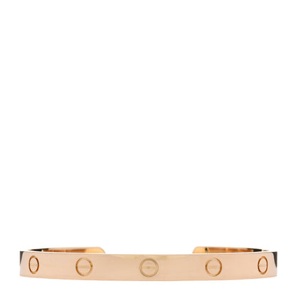 Cartier 18K Yellow Gold LOVE Cuff Bracelet 19 1 of 4
