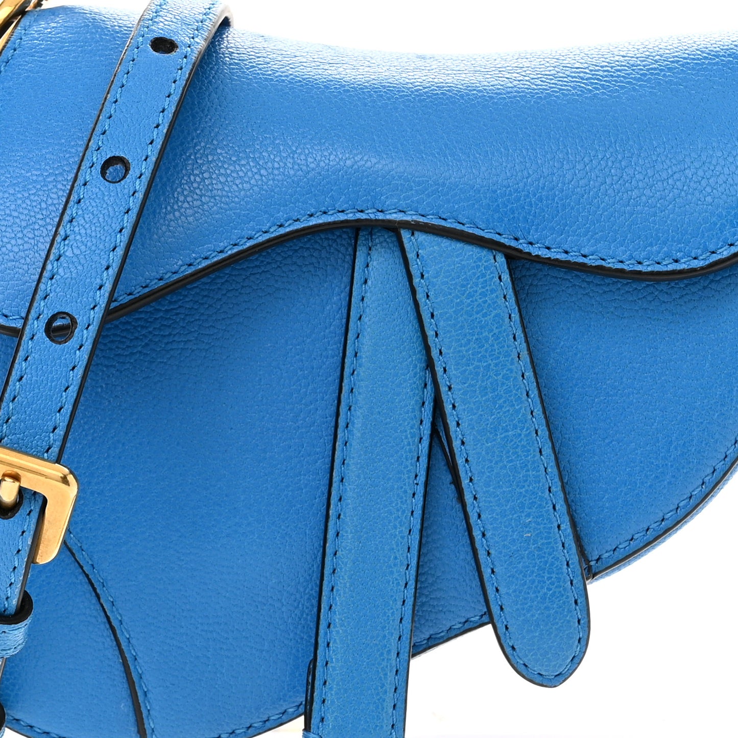 Micro Saddle Bag With Strap Blue