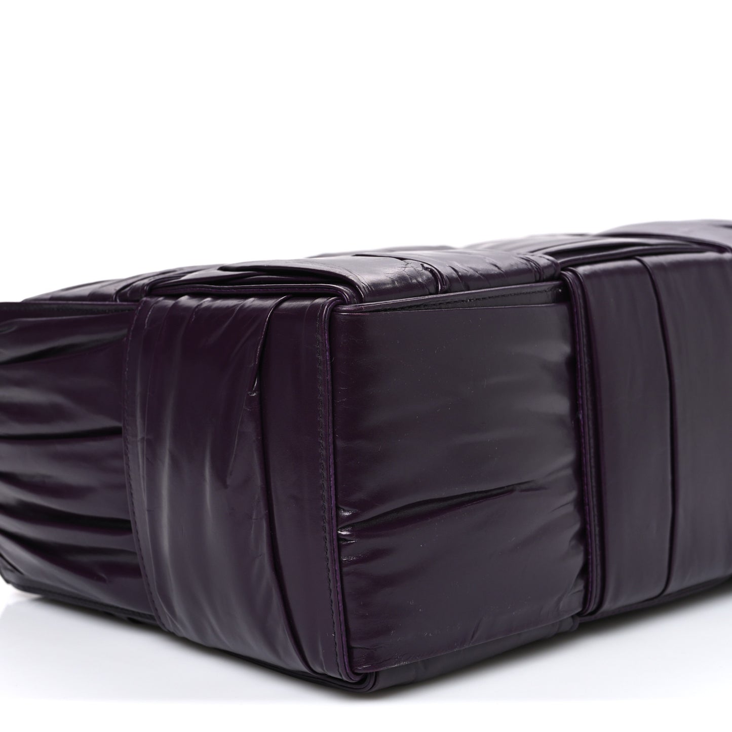Foulard Intrecciato Pleated Medium Arco Tote Dark Mystic