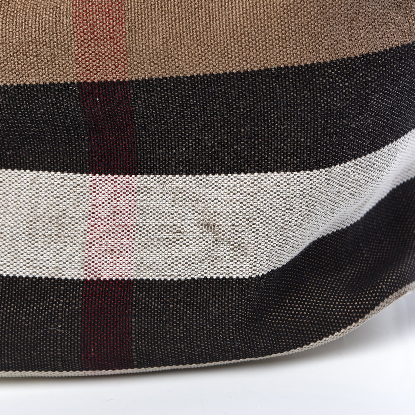 Canvas Mega Check Medium Ashby Hobo White
