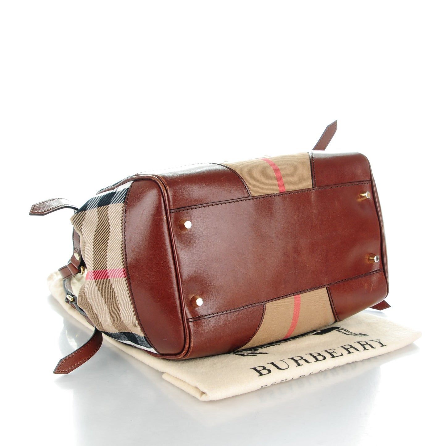 House Check Small Canterbury Tote Dark Tan