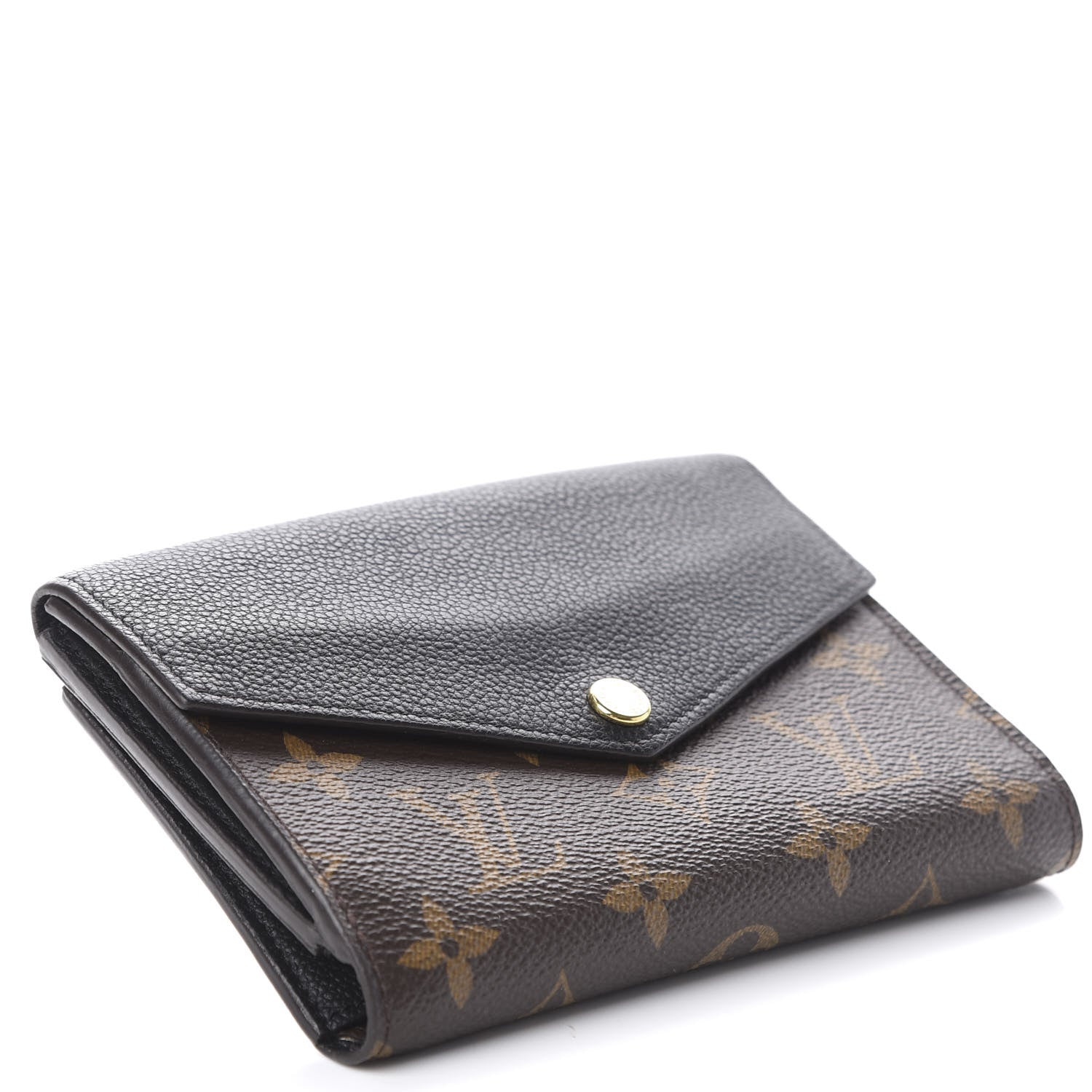 Louis Vuitton Monogram Pallas Compact Wallet Black 3 of 5