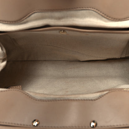 Gucci Calfskin Bamboo Frame Top Tassel Clutch Camelia 5 of 13