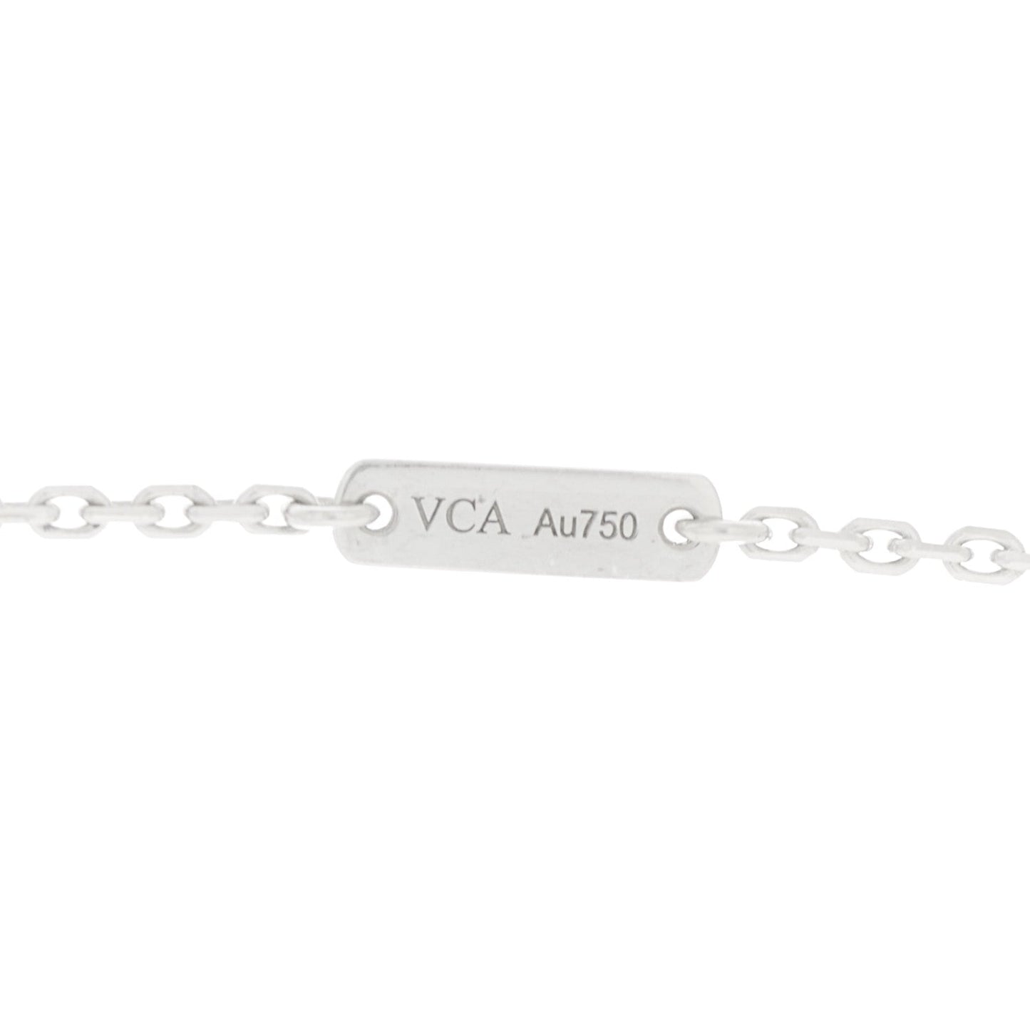 18K White Gold Diamond Small Lotus Pendant Necklace