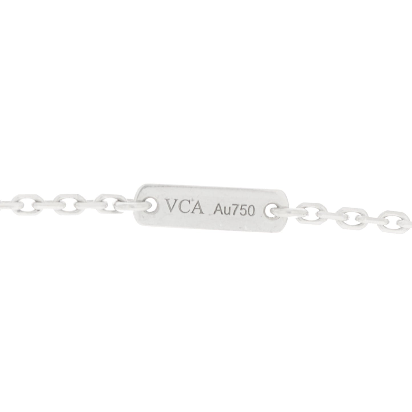 18K White Gold Diamond Small Lotus Pendant Necklace