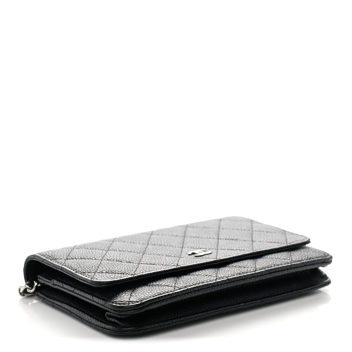 Chanel Caviar Quilted Wallet On Chain WOC Black 4 of 12