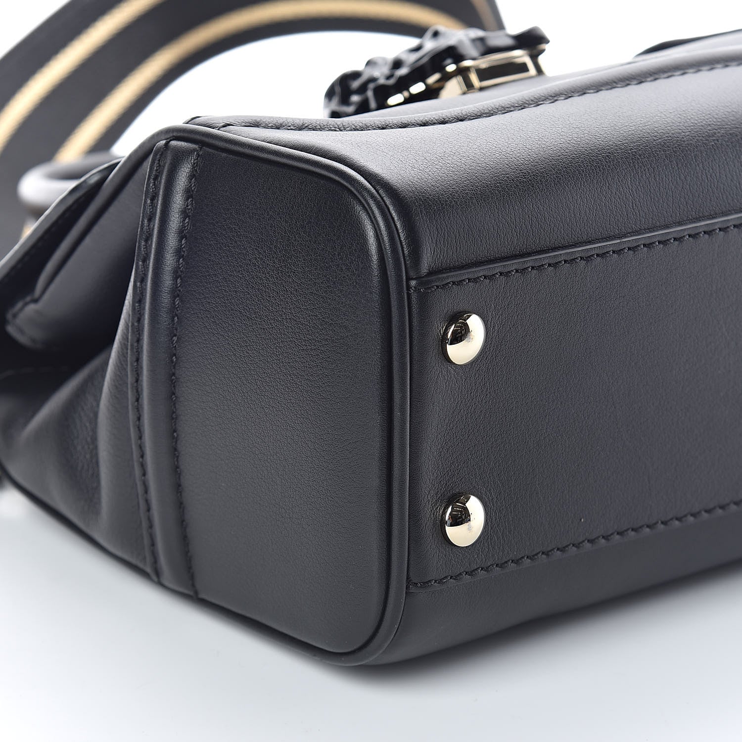 Versace Calfskin Medium Palazzo Empire Bag Black 8 of 9