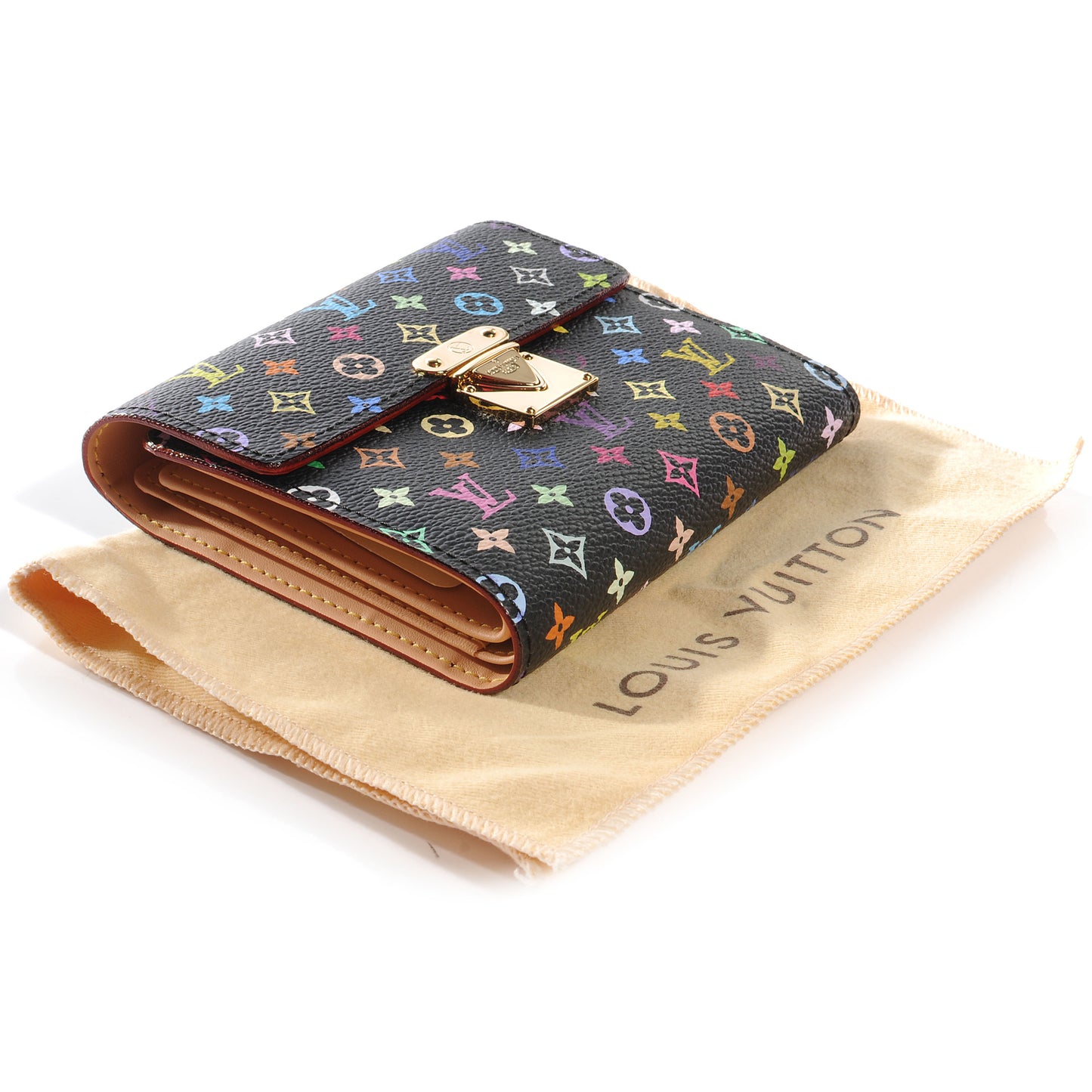 Monogram Multicolor Koala Wallet Black