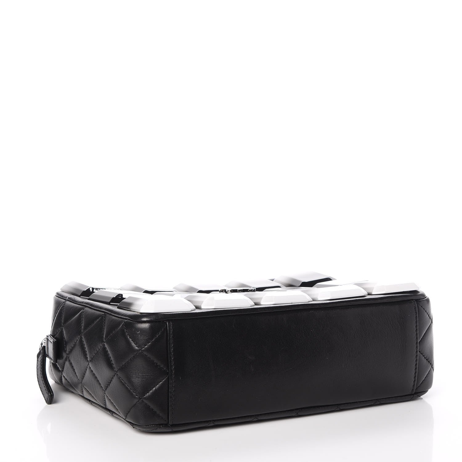 Chanel Lambskin Plexiglass Evening Art Camera Case Black 4 of 9