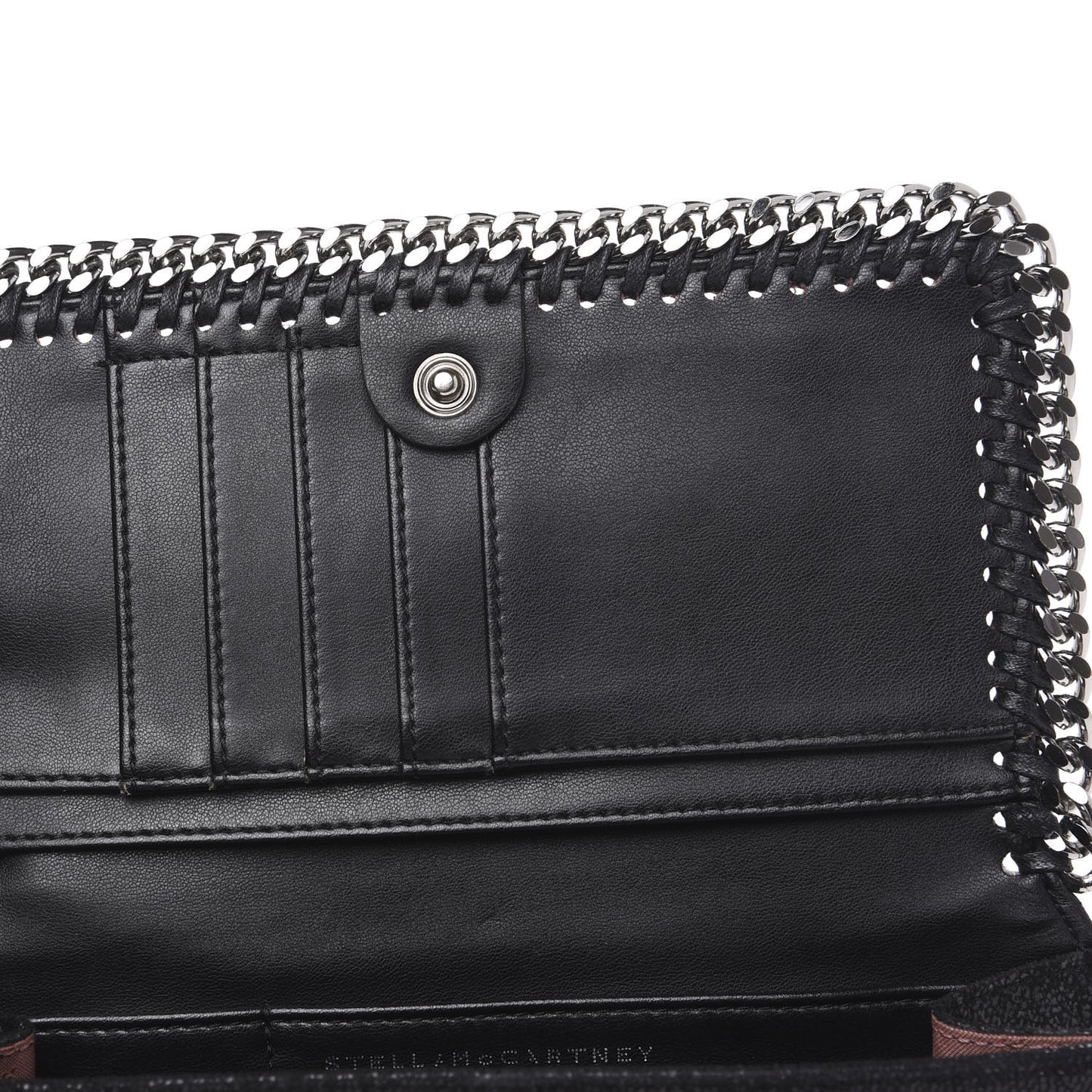 Shaggy Deer Falabella Flap Wallet Black