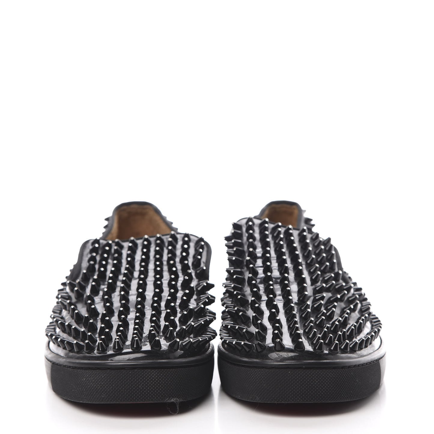 Patent Spikes Mens Galactokai Flat 44 Black Lucido