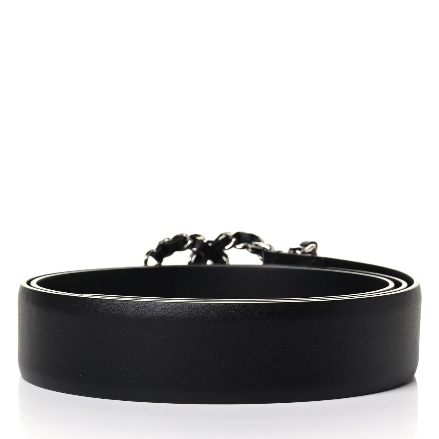 Chanel Calfskin CC Chain Belt 90 36 Black 2 of 5
