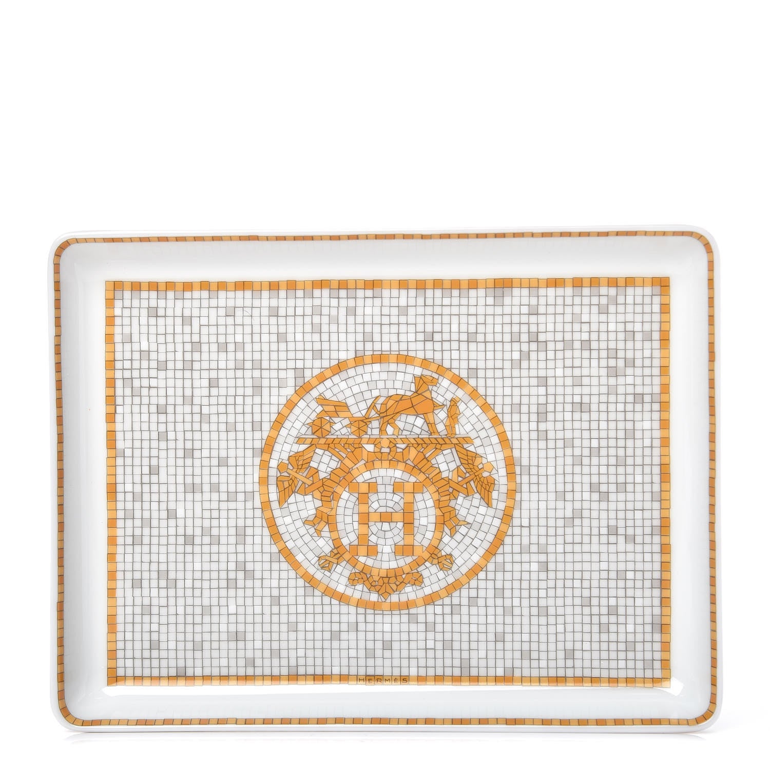 Hermes Porcelain Mosaique au 24 Sushi Plate 1 of 5