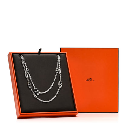 Hermes Sterling Silver Farandole Necklace 160 5 of 5