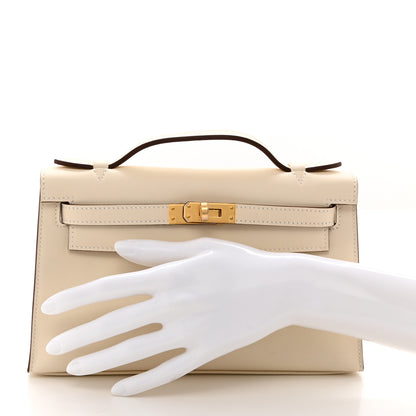 Hermes Swift Kelly Pochette Clutch Nata 2 of 11