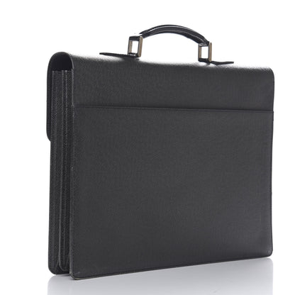 Louis Vuitton Taiga Robusto 2 Compartment Briefcase Black 2 of 10