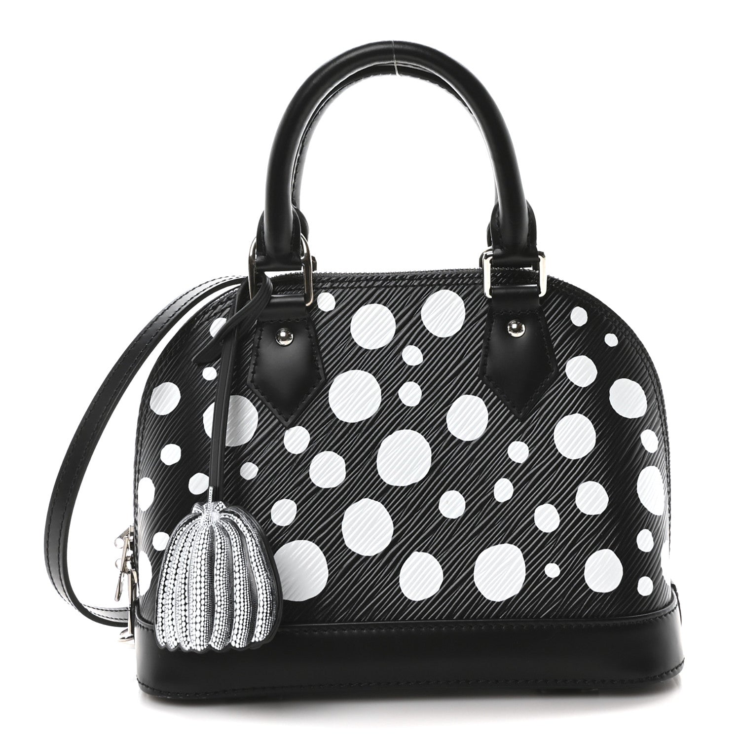 Louis Vuitton X YK Epi Alma BB Black White 1 of 9