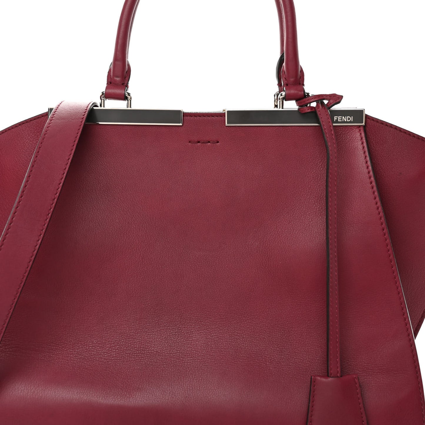 Vitello Dolce Shiny Nappa Petite 3Jours Tote Mattone Maldives