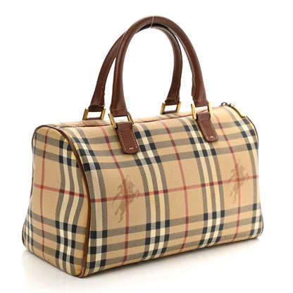 Burberry Haymarket Check Satchel Brown 3 of 12