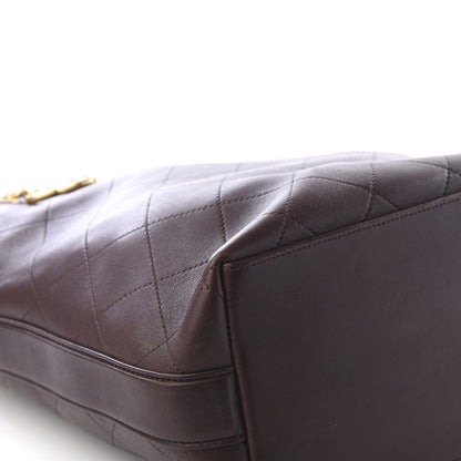 Chanel Calfskin Quilted Small On My Shoulder Drawstring Bag Brown 5 of 11