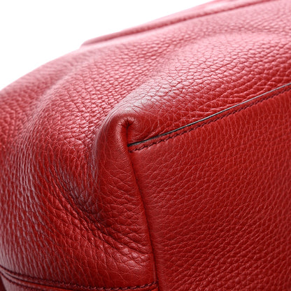 Gucci Pebbled Calfskin Medium Soho Chain Shoulder Bag Tabasco Red 8 of 12