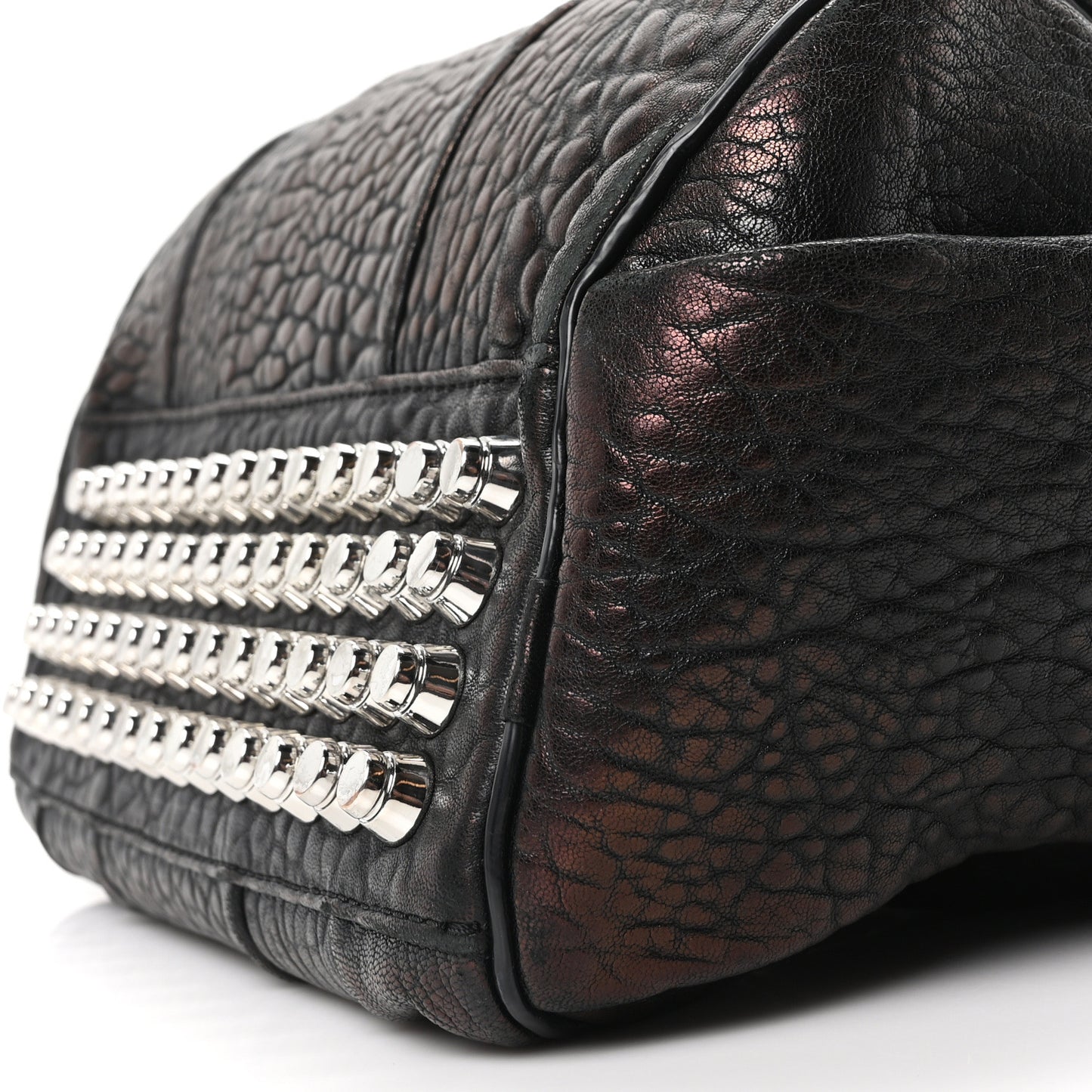 Pebbled Lambskin Rockie Bronze Rhodium Hardware