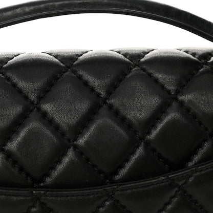 Chanel Lambskin Quilted Jumbo Easy Carry Flap Black 15 of 17