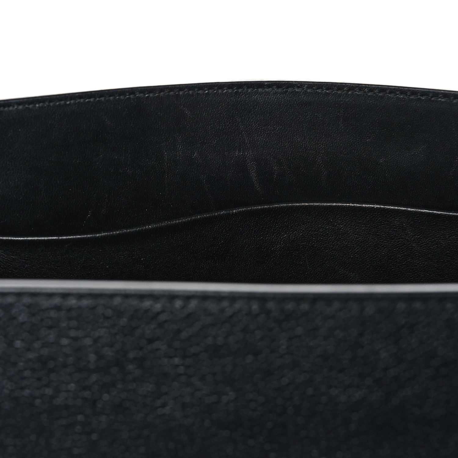 Balenciaga Grained Calfskin Hourglass Tote Black 9 of 9