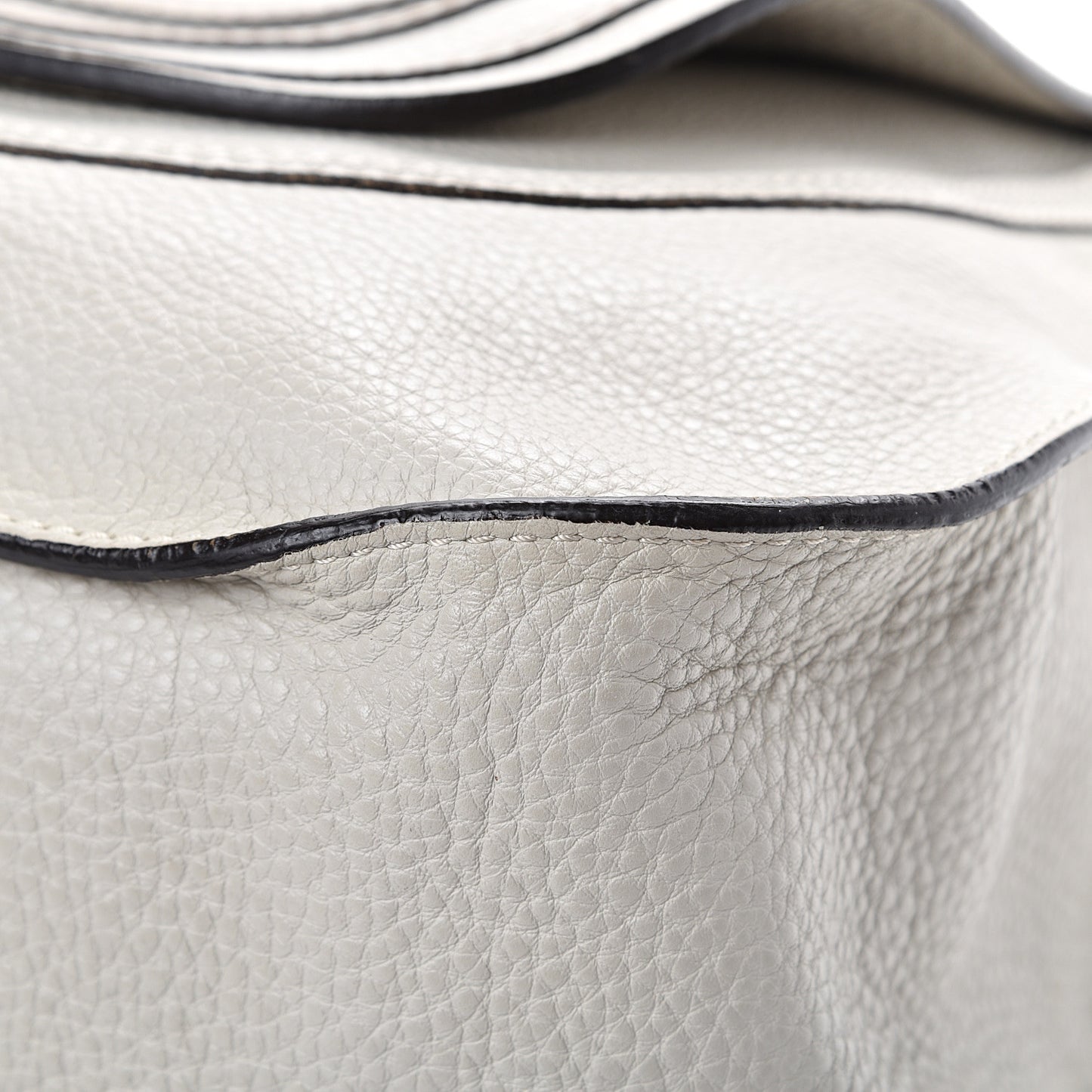 Calfskin Large Marcie Satchel Dove