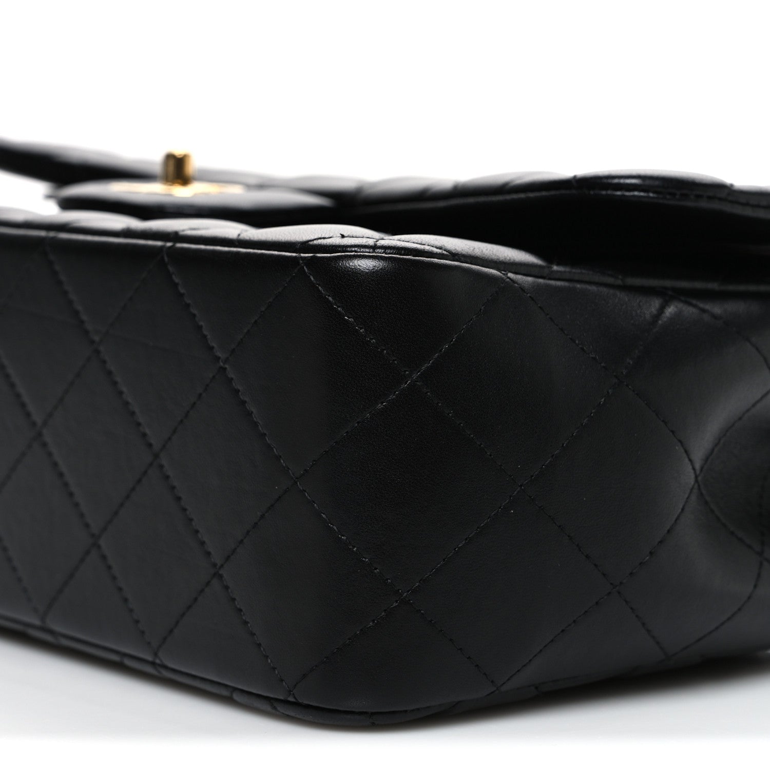 Chanel Lambskin Quilted Jumbo Double Flap Black 10 of 10