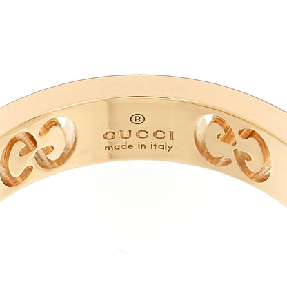 Gucci 18K Yellow Gold Diamond Icon Stardust Band Ring 56 7.5 4 of 7