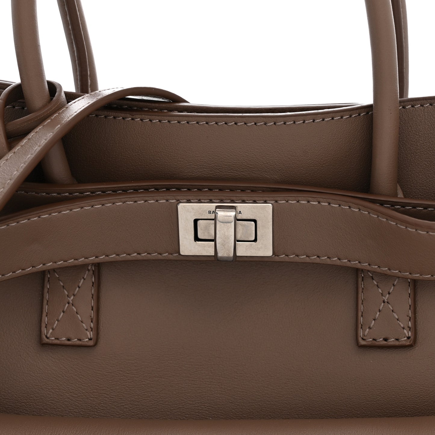 Smooth Calfskin Small Bel Air Carry All Bag Taupe